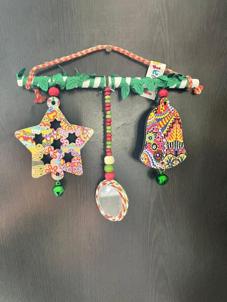 XMas special hangings - star and bell - for door or wall view 2