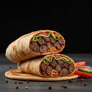 Beef Mutton Somali Bread Shawarma