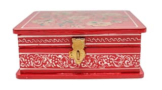 COTTAGE Ptd Box Jaipur Style 6X6X2 Inch