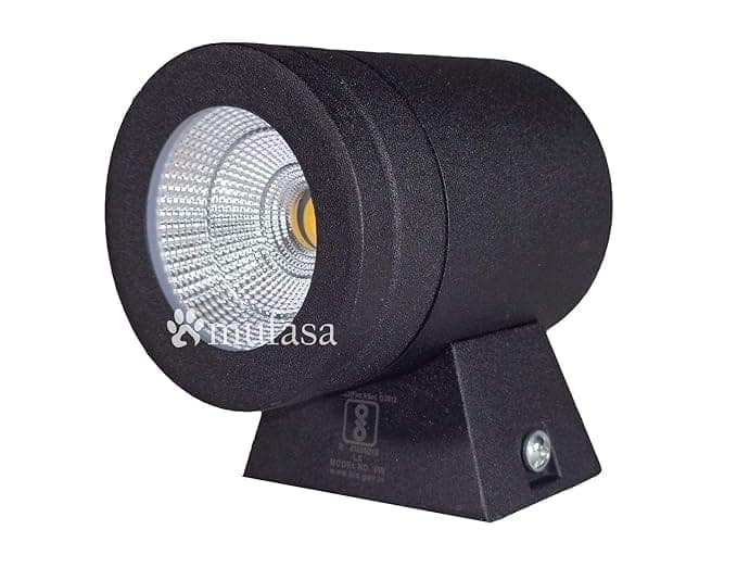 5 Watts LED Down Light Wall Light Indoor Outdoor Waterproof Lamp Modern Home Lighting Best for Entrance Gate Pillars Boundary Stairs Warm White, Aluminum (Pack of 1) view 2