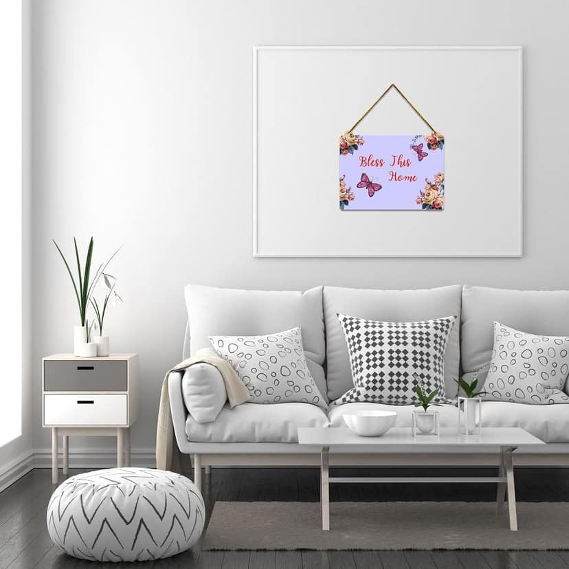 Wall Hangings for Home Decoration Items for Living Room Decor Welcome Home Wall Hanging for Home Office Decoration Handmade Craft Decorative Wall Art (WH1302) view 2
