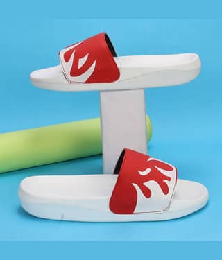 PERY PAO Red Men's Slide Flip Flop