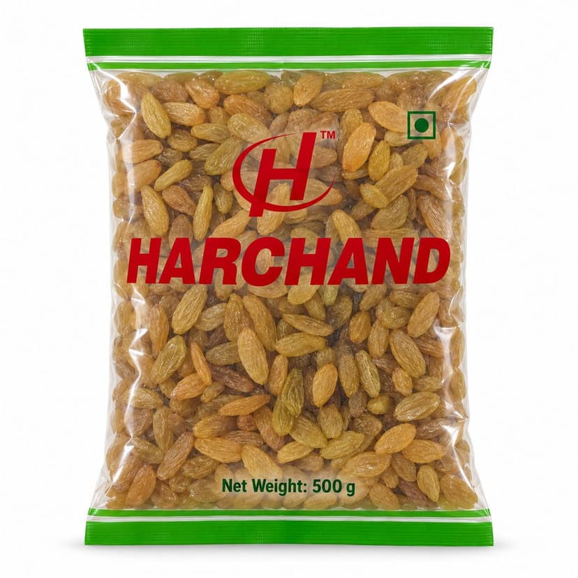 Harchand Premium Long Golden Kishmish (Raisins) 500g