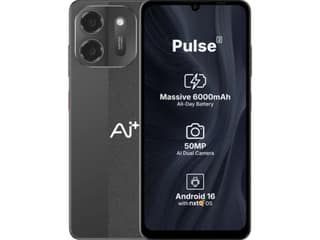 Ai+ Pulse 2 Smartphone, 4GB RAM, 64GB Storage - Black