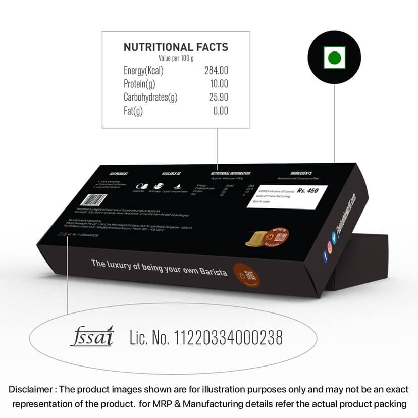 Ristretto Espresso Pods - Intensity 10/10 | Dark Roast | Nespresso Compatible | AA+ Grade Beans | Aluminum Capsules view 2