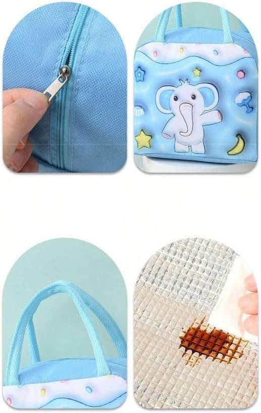 3D Insulated Lunch Box Multicolor – Leak Proof Eco Friendly Lunch Bag for Kids and Adults view 2