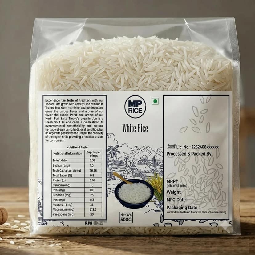 Farm-Fresh Long Grain White Rice (MP Rice) | Premium Quality | 500 g view 2