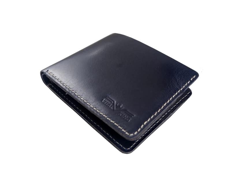 Vital King Men Trendy Blue Genuine Leather RFID Wallet (8 Card Slots) view 2