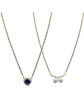 Charms Golden Mangalsutra Set ( Pack of 2 )