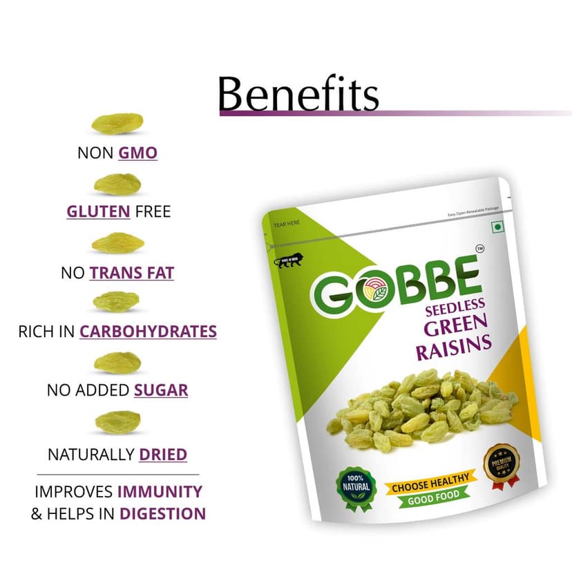 GOBBE Premium Green Raisins view 2