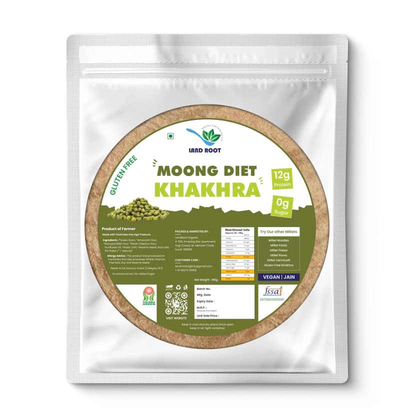 Land root -Moong Diet Khakhra Gluten Free view 2