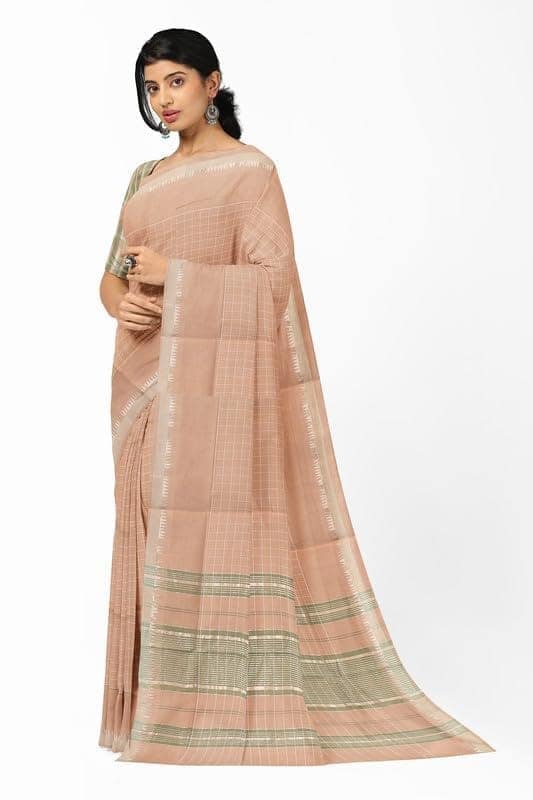 APCO Handloom - Women's Rahajmundry Pure Cotton Grey Handloom Saree (Angara Handloom Saree) 61 view 2