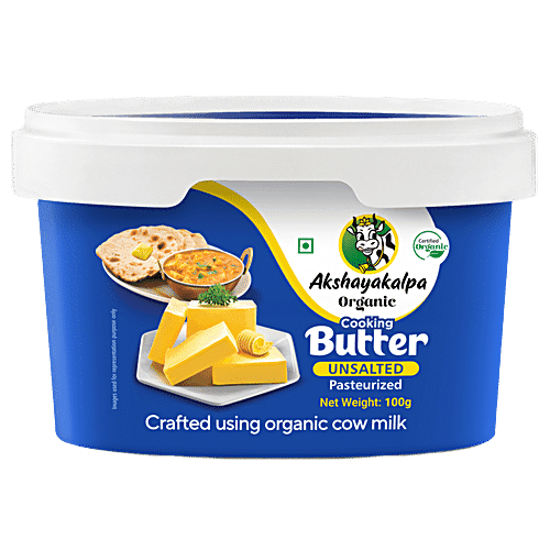 Akshayakalpa Organic Cooking Butter Unsalted 100g