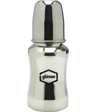 Generic - Baby Feeding Bottle Silver Water Bottle 180 mL ( Set of 1 )