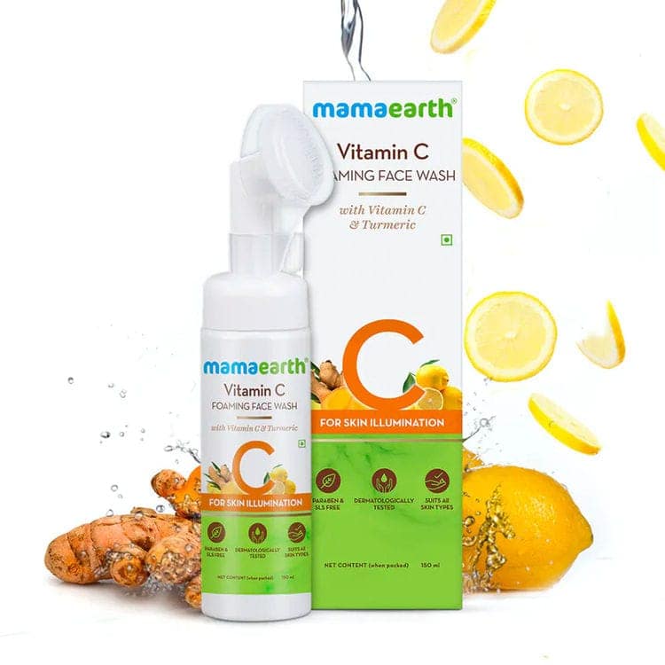 Mamaearth Vit C foaming facewash (150 ml) + Mamaearth Vit C Moisturizer (80 gm) Combo view 2
