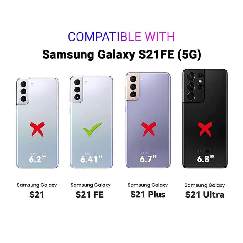 LIRAMARK Liquid Silicone Soft Back Cover Case for Samsung Galaxy S21 FE 5G view 2