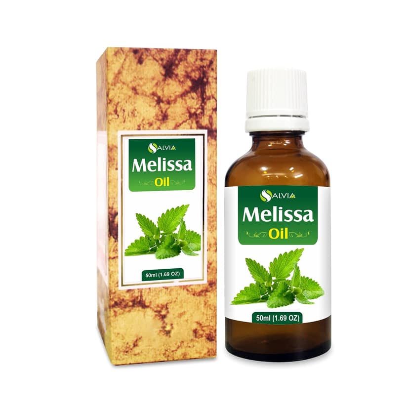 Salvia Melissa (Lemon Balm) oil(Melissa officinalis) 100% Pure & Natural With Dropper 50ml Salvia Melissa (Lemon Balm) oil(Melissa officinalis) 100% Pure & Natural With Dropper 50ml - 50 ml (Pack of 1)