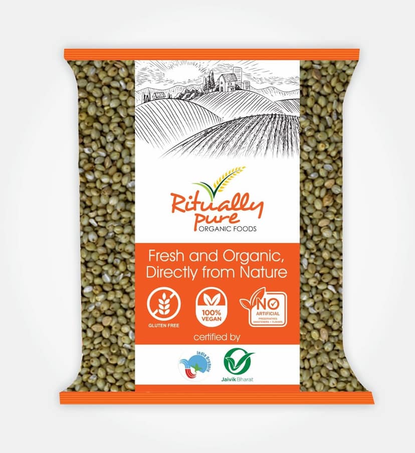 Ritually pure 100% Organic | Browntop Millet | Unpolished & Natural Grains | Chotti Kangni | Korale | High Protein & 100% more Fibre than Rice | 1 Kg Pack
