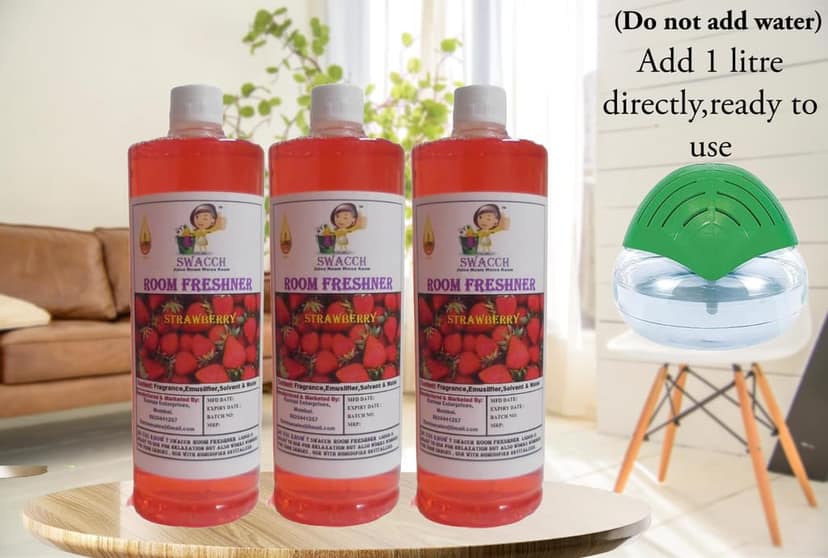 Swacch Room Freshner (1 Litre) (Pack of 3) Strawberry view 2