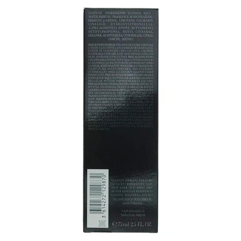 Giorgio Armani Code A-List Pour Homme Eau de Toilette Spray, 110ml Men's Perfume view 2