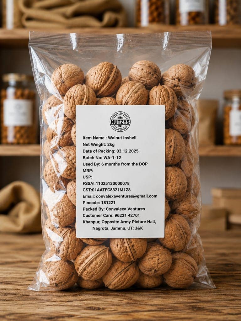 Nutzys Walnut Inshell Jammu & Kashmir
