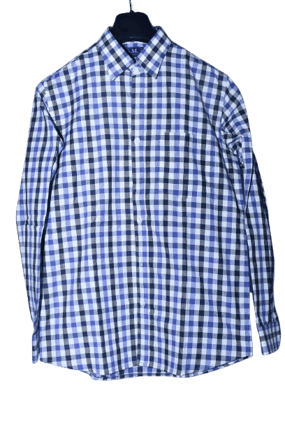 Men's Casual Button Down Checkered Shirt view 2