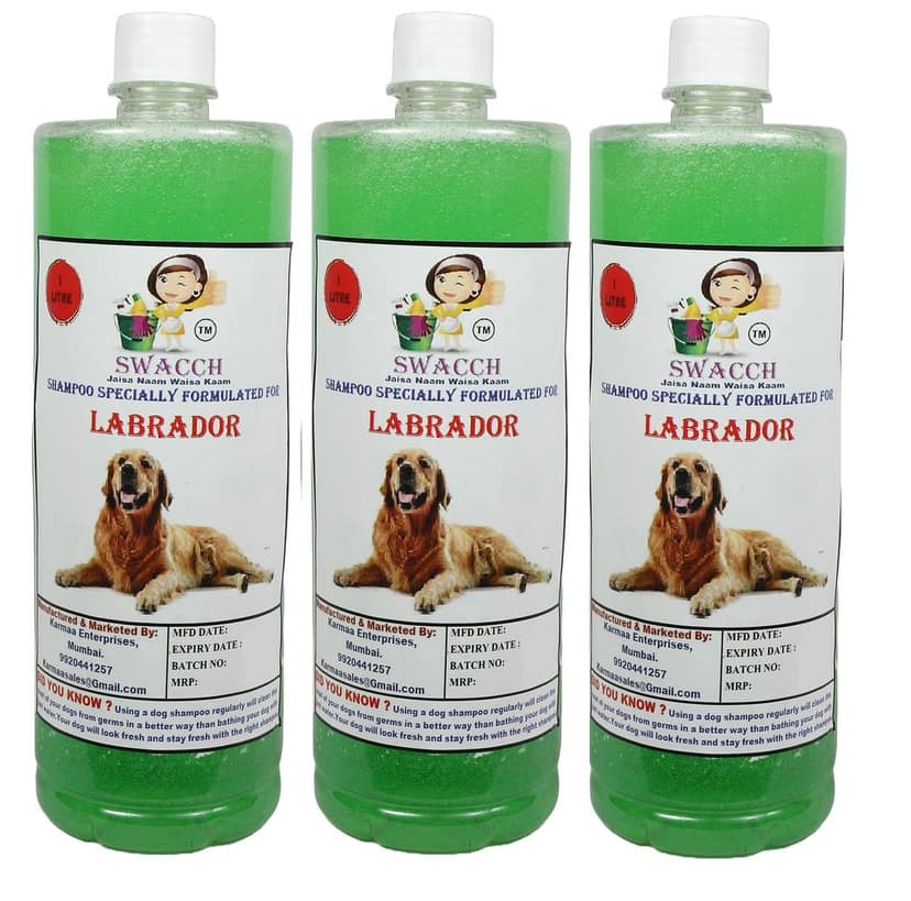 Swacch Shampoo Specially Formulated for Labrador (1 Litre) (Combo Pack of 3) Neem Alovera view 2