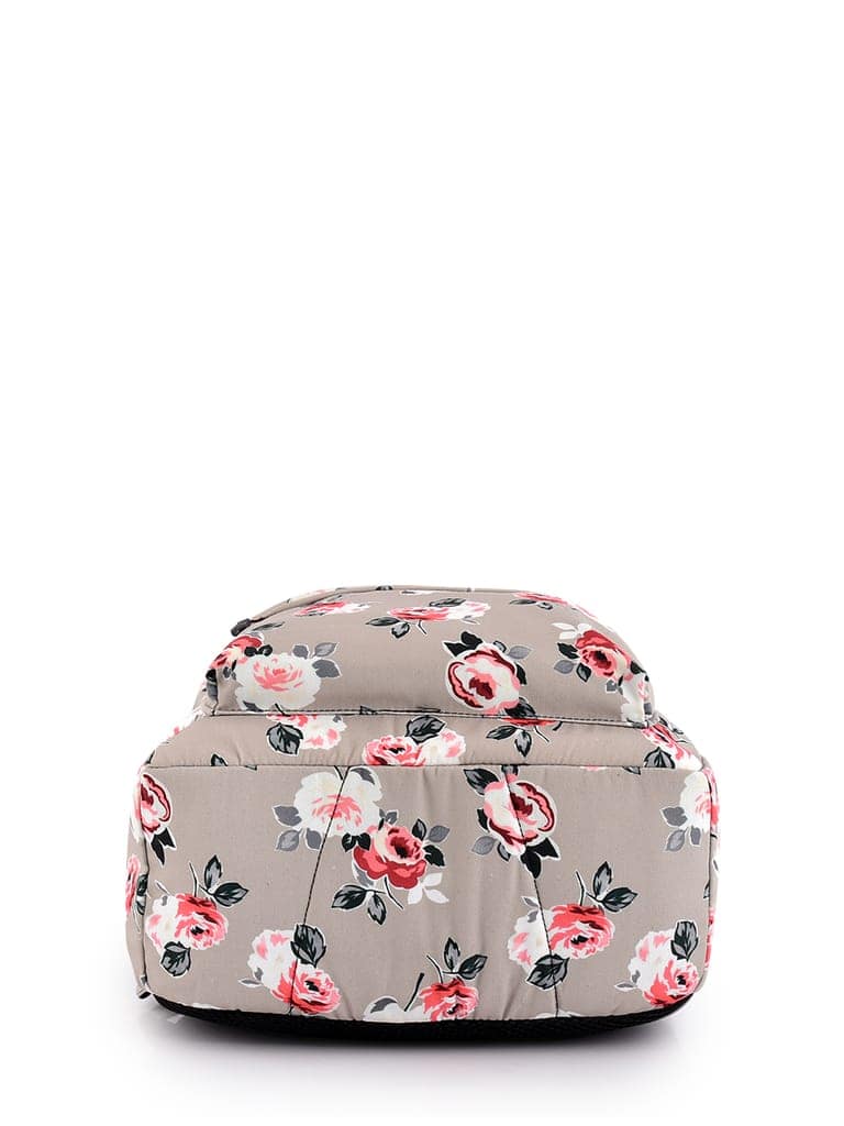 Lychee bags Women Beige Floral Printed Backpack view 2