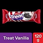 Britannia Treat Sandwich Biscuits - Kool Vanilla, 120 G