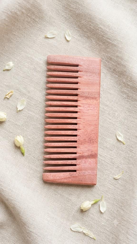 Neem Wooden Hair Comb | Handmade Natural Wooden Comb for Men & Women | 5.5 Inch