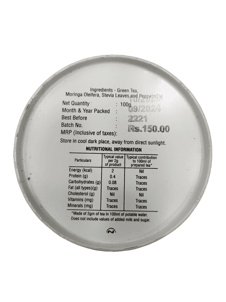 GLENDALE Moringa Tea | 100 g | Pack of 1 | Total 100 g | High Grown Nilgiri Tea | 100% Natural | No Artificial Flavours Added view 2