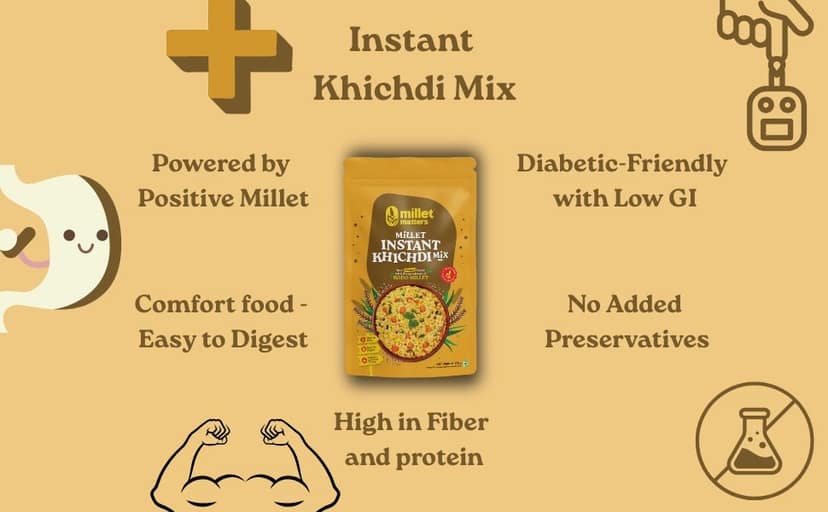 Millet Matters Instant Khichdi Mix Pack of 2 (175 g Each) view 2