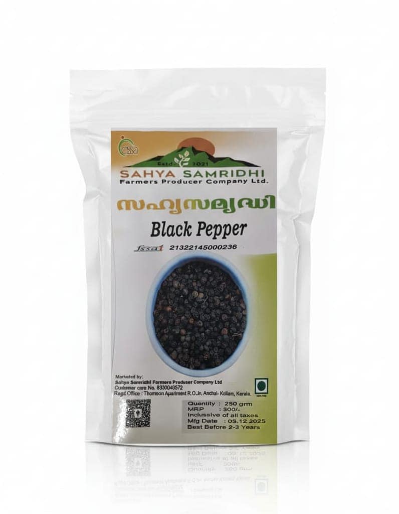 SAHYA SAMRIDHI BLACK PEPPER-250gm 100%veg,FSSAI CERTIFIED view 2