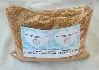 1kg Packets of White Mustard Seeds