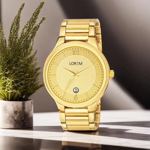 LOREM Black Date Function Casual Analog Watch for Men LR135-UF view 2