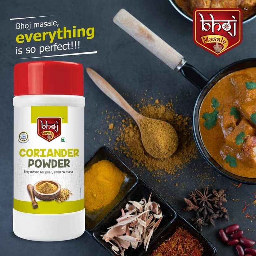 Bhoj Masale Coriander Powder 500GM | Dhaniya Powder | Fresh Indian Whole Spices For Cooking (Powder) view 2
