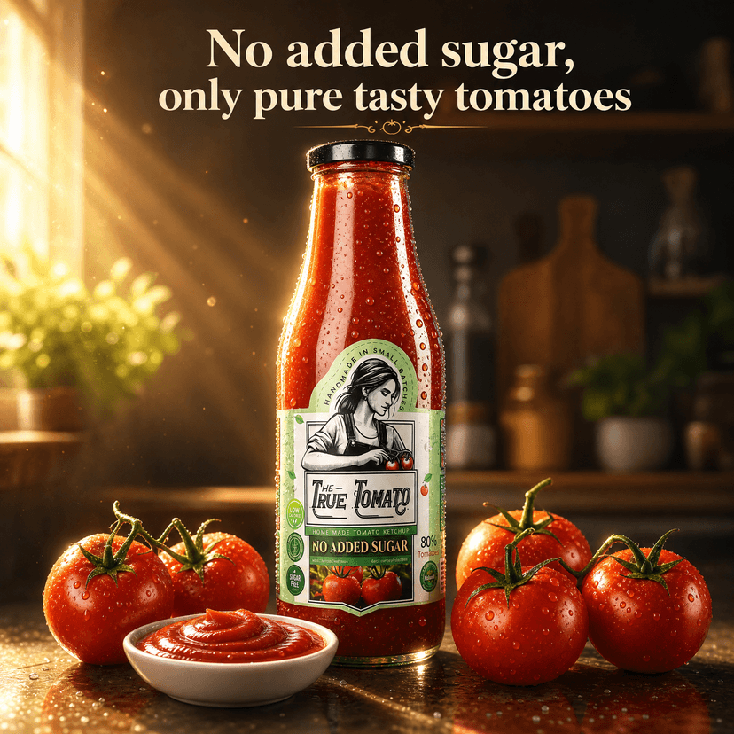 The True Tomato: Sugar Free Ketchup - 220g The True Tomato: Sugar Free Ketchup - 220g - 220 gms view 2