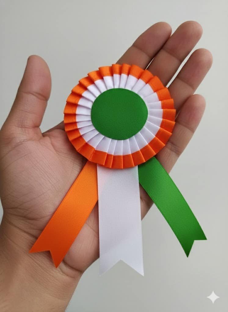 Chopra Premium Tri Colour PVC Badges Pack of 5 – Quality Assured Product view 2