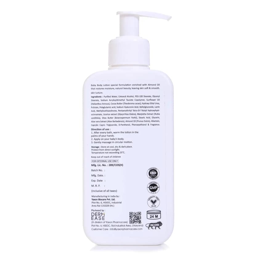 Dermease Baby Lotion with Aloe, Cucumber & Papaya view 2