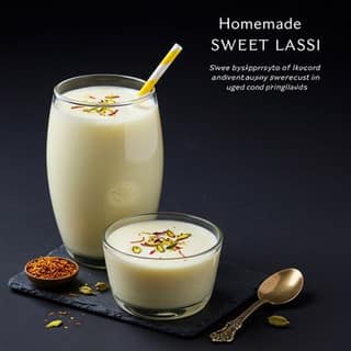 Homemade Sweet Lassi