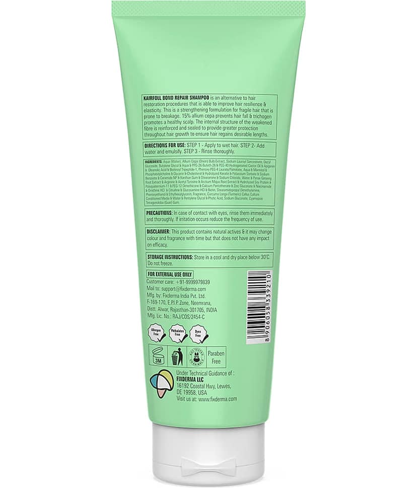 Fixderma Kairfoll Bond Repair Shampoo for Weak, Frizzy, Coloured, Dry & Damaged Hair (200 ml) view 2