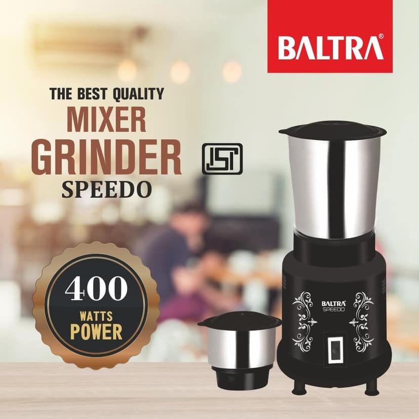 Baltra Mixer Grinder " Speedo" (Black & Red) view 2