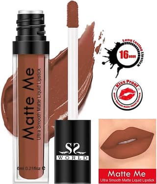 ssworld Coffee Brown Matte Lipstick 6