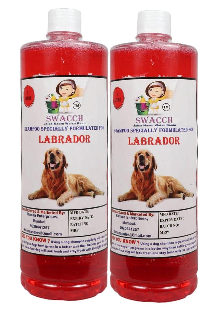 SWACCH Shampoo Specially FORMULATED for Labrador (1 Litre) (Pack of 2) Jasmine view 2