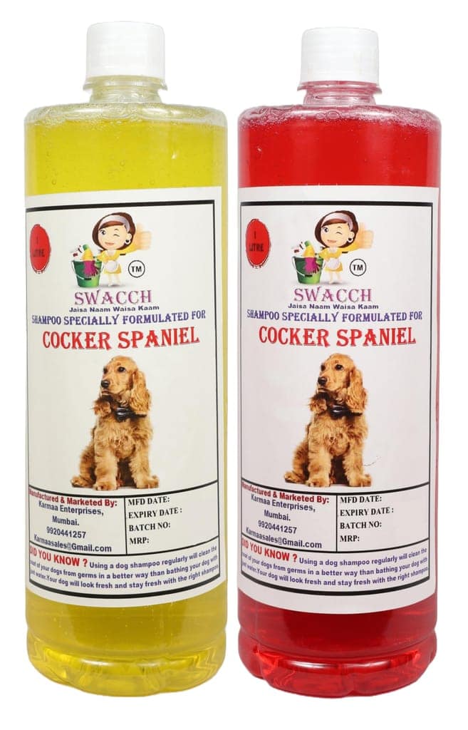 Swacch Shampoo Specially Formulated for Cocker Spaniel (1 Litre) (Combo Pack of 2) Lemon & Strawberry view 2