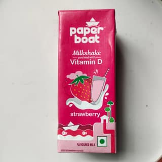 Paper boat milk shake strawberry