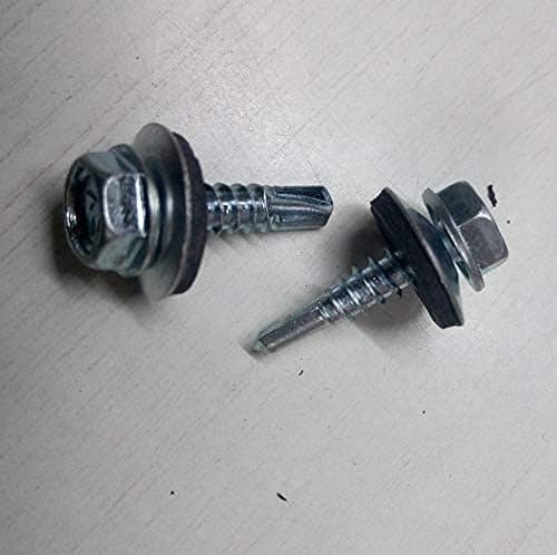 H9 Steel Hex Head Self drilling Tapping Screws Zinc Plated Carbon Screw 5.5x45(350 pcs) view 2