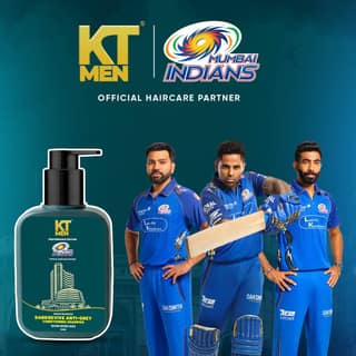 KT Men 2in1 Dark Revive Anti Grey (Shampoo + Conditioner) - 200ml (Mumbai Indians)