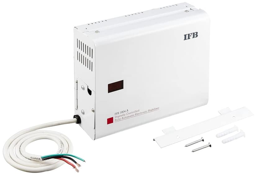 IFB IVS 1804 A 165-270V Voltage Stabilizer (White, Metallic Finish)