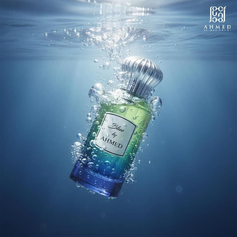 Ahmed Al Maghribi Blue By Ahmed Eau De Parfum 100ml – Refreshing Citrus Marine Luxury Perfume For Men & Women view 2